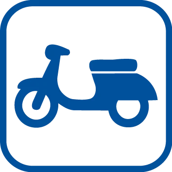 Designed for motorcycles