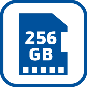 Supports up to 256GB SD card